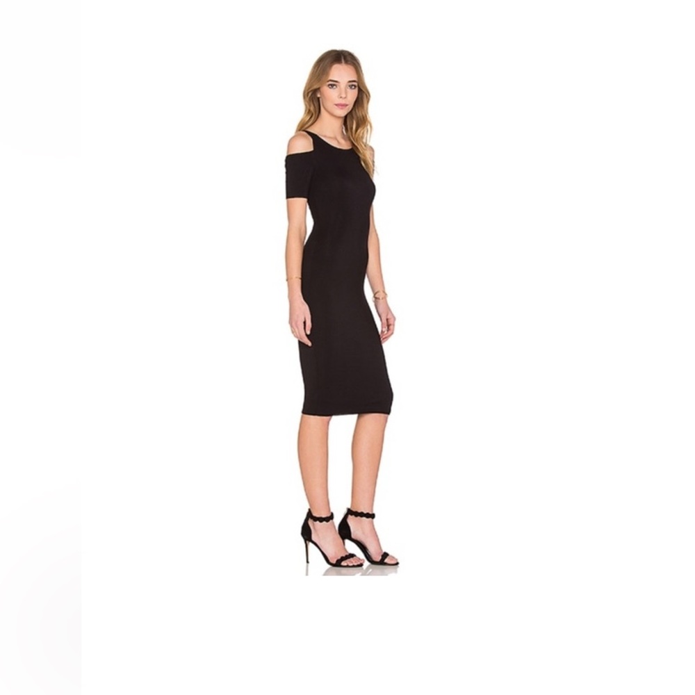 NWT! Bailey/44 Black Short Sleeve Deneuve Bodycon Dress - Size S
